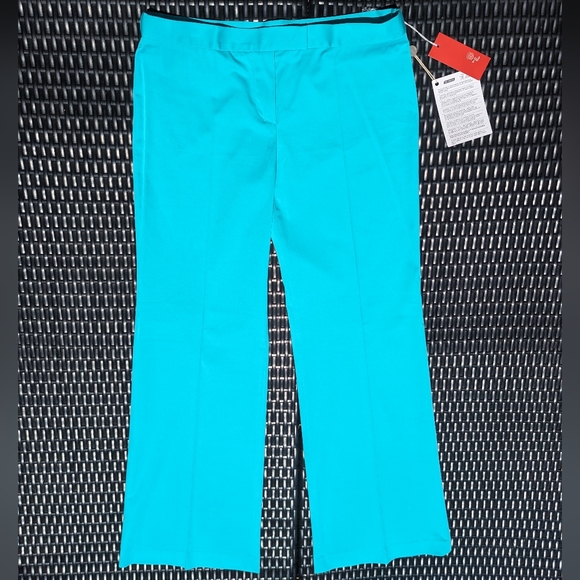 NWT Size 48 Large Teal Italian Boule De Neige Pants - Picture 1 of 11
